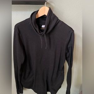 Swoop neck sweater with pockets